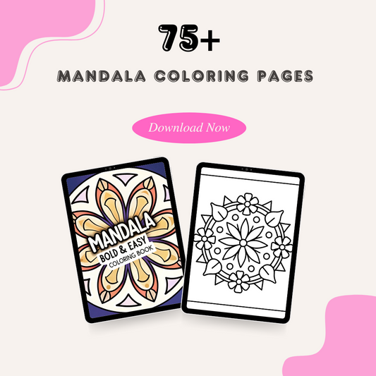 Mandala: 75 Bold and Easy Coloring Pages