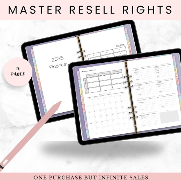 Ultimate Finance Planner | Personal & Commercial Use Ultimate Finance Planner MRR PLR Included Resellable Digital Products
